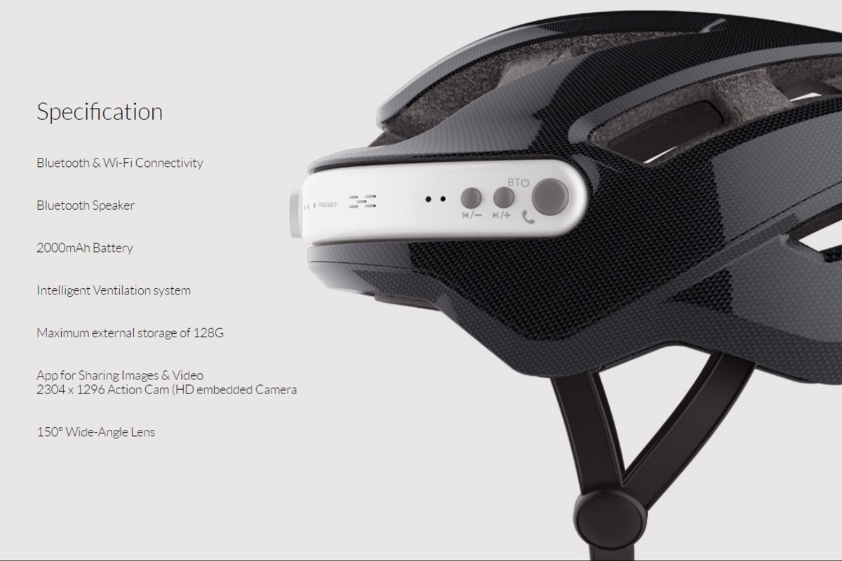 Airwheel C Smart Bicycle Helmet Built In Camera Speakers Mic Bt Wifi Xl Ebay